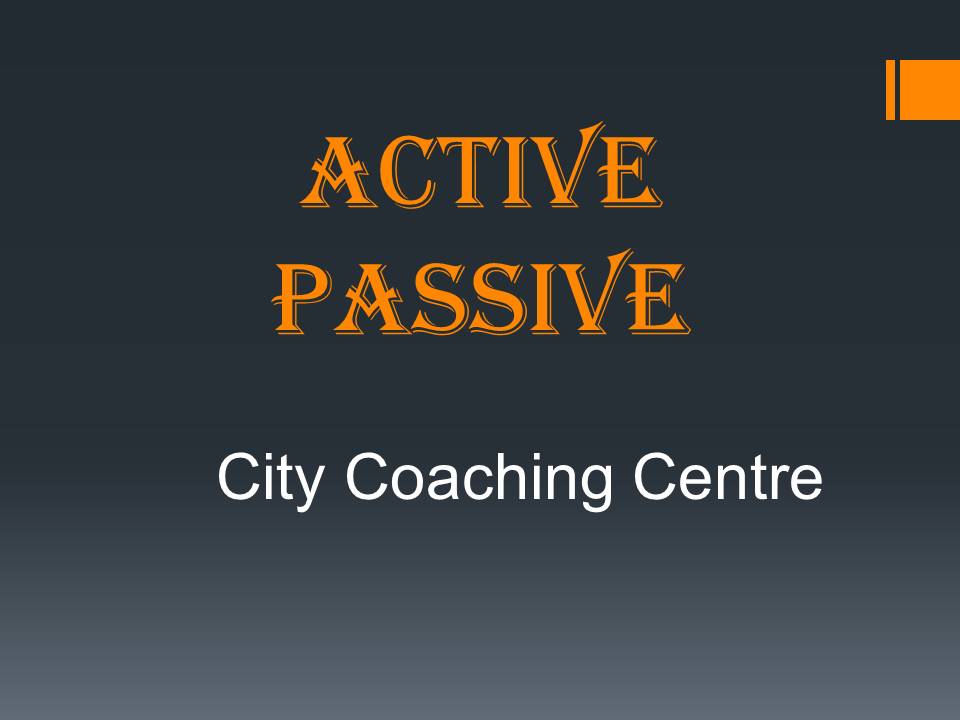 Active Passive