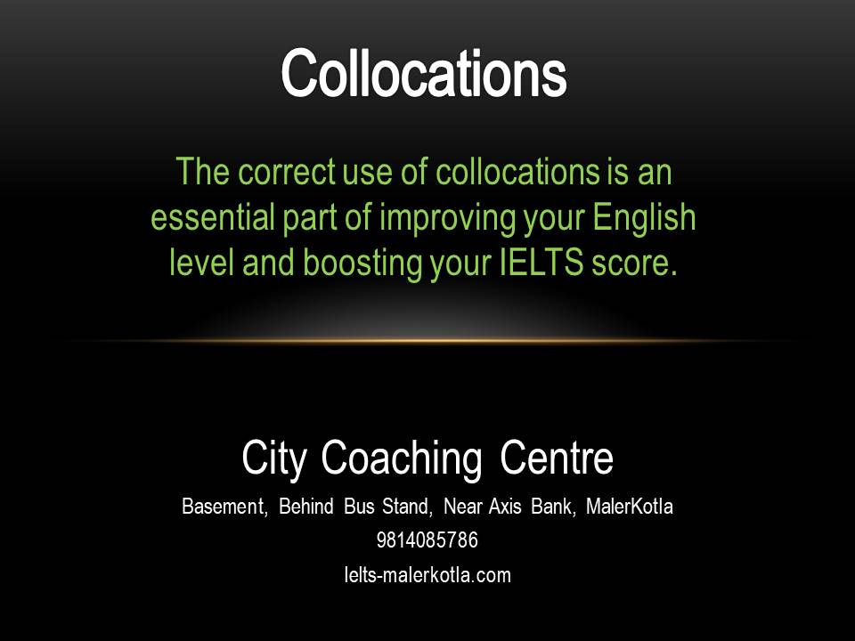 collocations for IELTS