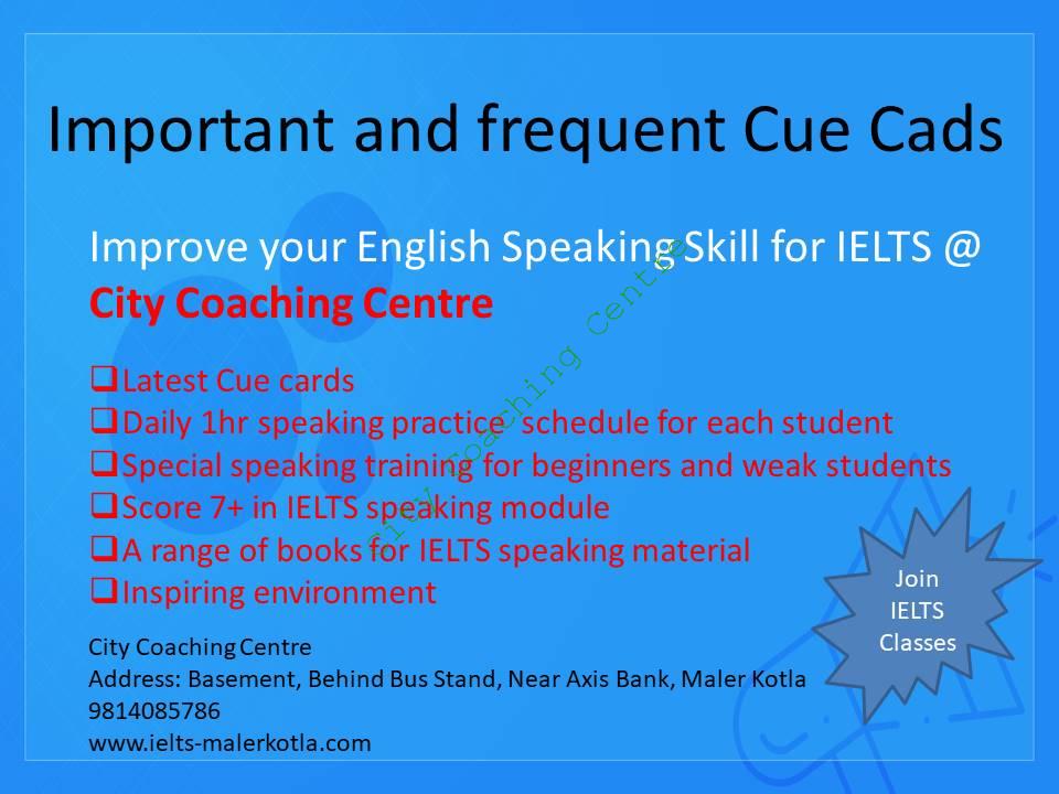 IELTS Cue Cards