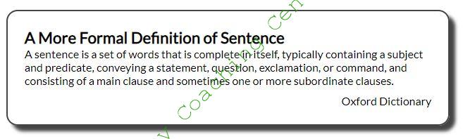 types of sentence
