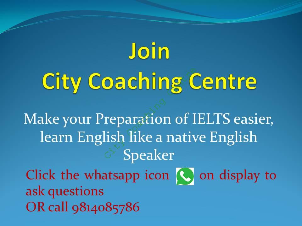 Join City Coaching Centre